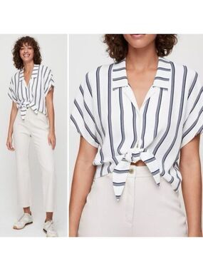 Wilfred Free The Tie-Front Blouse
